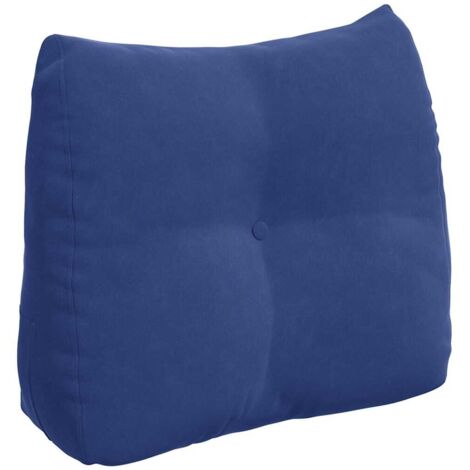 Coussin de Dos Bleu police 60 x 24 x 50 cm Velours CFW88651