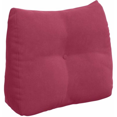 Coussin de Dos Bordeaux 60 x 24 x 50 cm Velours CFW65792