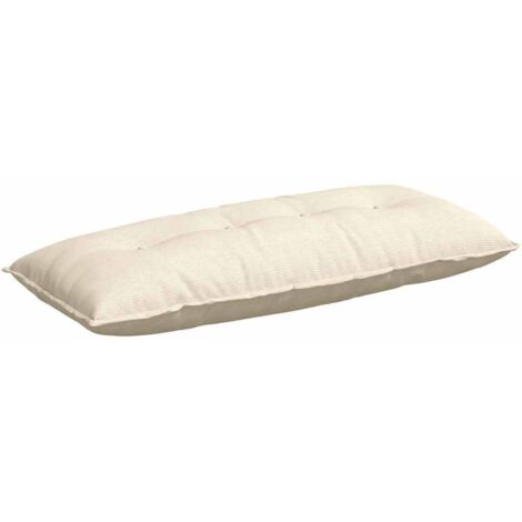 Coussin de Dos Crème 120 x 50 cm Tissu en velours côtelé CFW53732
