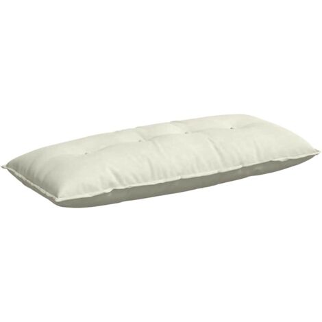 Coussin de Dos Crème 120 x 50 cm Tissu en velours côtelé CFW74524