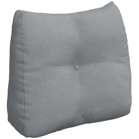 Coussin de Dos Gris clair 60 x 24 x 50 cm tissu CFW72993