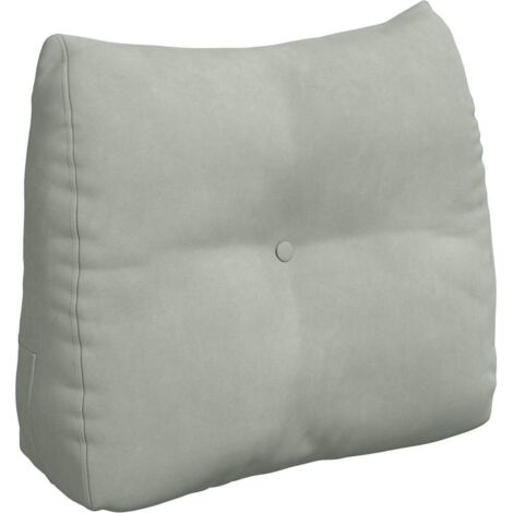 Coussin de Dos Gris clair 60 x 24 x 50 cm Velours CFW42558