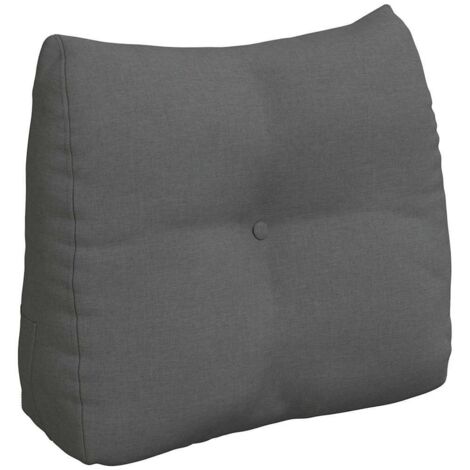 Coussin de Dos Gris foncé 60 x 24 x 50 cm tissu CFW21320