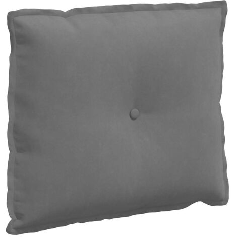 Coussin de Dos Gris foncé 60 x 50 cm Tissu en microfibre CFW92814