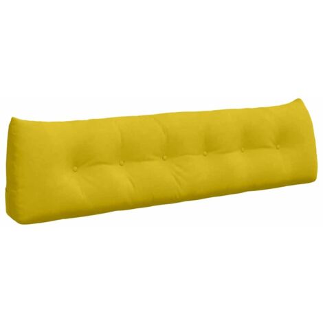 Coussin de Dos Jaune 180 x 24 x 50 cm Velours CFW66401