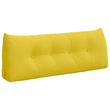 Coussin de Dos Jaune clair 120 x 24 x 50 cm tissu CFW46457