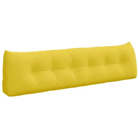 Coussin de Dos Jaune clair 180 x 24 x 50 cm tissu CFW30015