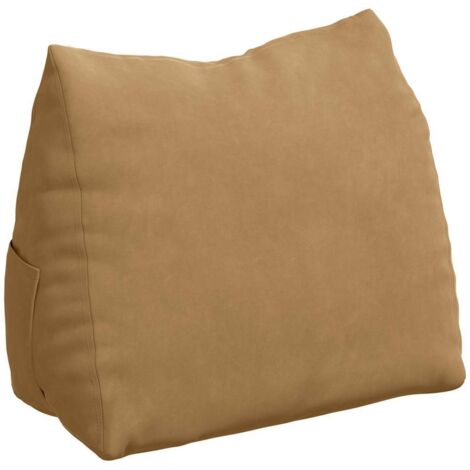 Coussin de Dos Marron 60 x 20 x 50 cm Tissu en velours côtelé CFW37404