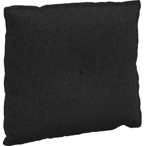 Coussin de Dos Noir 60 x 19 x 50 cm tissu CFW64610