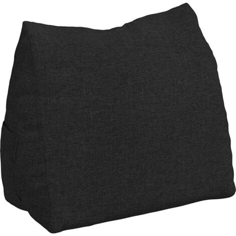 Coussin de Dos Noir 60 x 20 x 50 cm tissu CFW98970