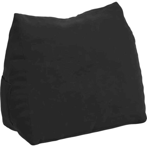 Coussin de Dos Noir 60 x 20 x 50 cm Tissu en velours côtelé CFW10292