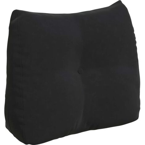 Coussin de Dos Noir 60 x 24 x 50 cm Velours CFW72160