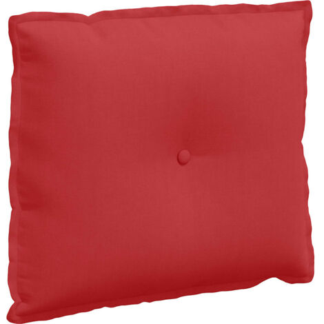 Coussin de Dos Rouge 60 x 19 x 50 cm tissu CFW50842