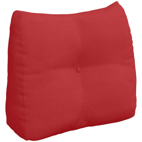Coussin de Dos Rouge 60 x 24 x 50 cm tissu CFW56125