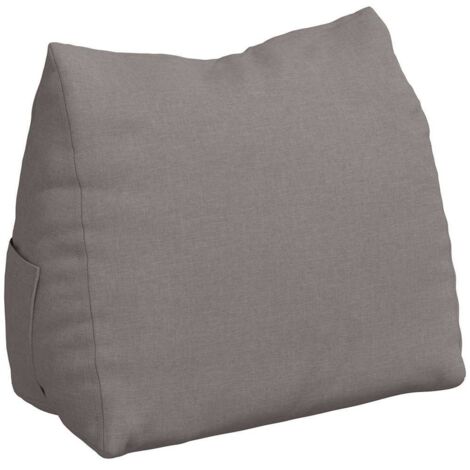 Coussin de Dos Taupe 60 x 20 x 50 cm tissu CFW61258