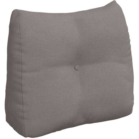 Coussin de Dos Taupe 60 x 24 x 50 cm tissu CFW42536