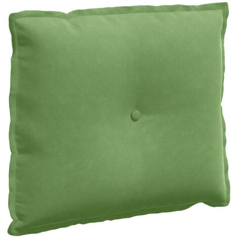Coussin de Dos Vert clair 60 x 50 cm Tissu en velours côtelé CFW48802