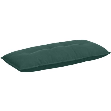 Coussin de Dos Vert foncé 120 x 50 cm Tissu en velours côtelé CFW85327