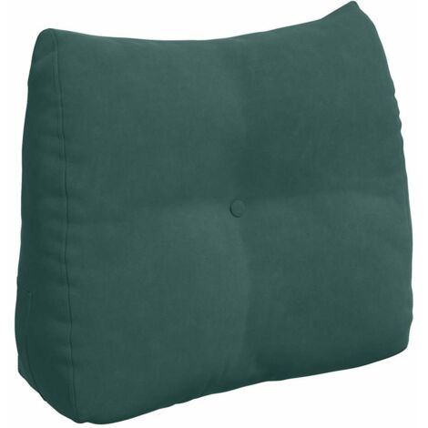Coussin de Dos Vert foncé 60 x 24 x 50 cm Velours CFW59109
