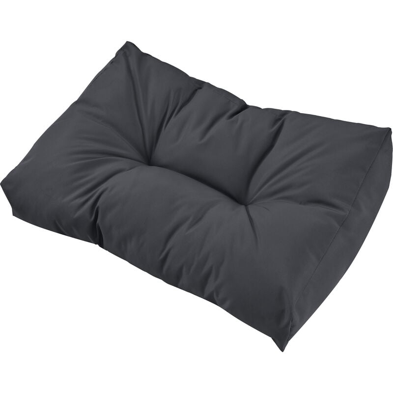 [en.casa] - Coussin de dossier pour canapé palette Comfy In/Outdoor Gris foncé