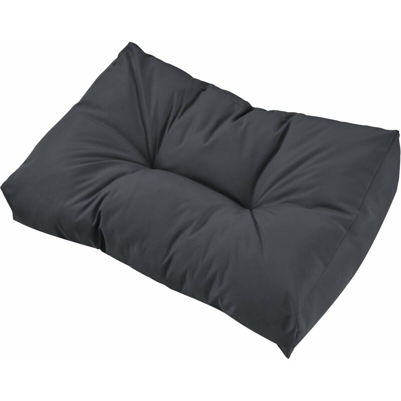 Helloshop26 - Coussin de dossier pour canapé palette rembourrage meuble gris - Gris
