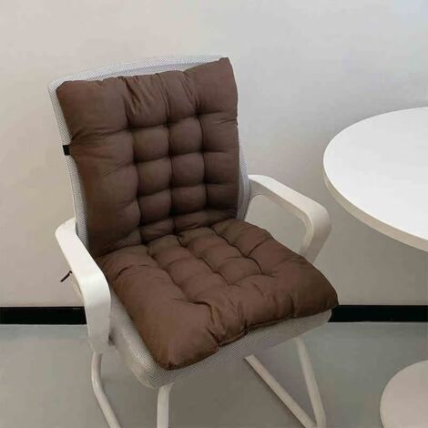 Coussin de dossier pour chaise de jardin à dossier bas, coussin d'assise et de dossier, coussin de soutien lombaire tout-en-un (45 x 85 cm)