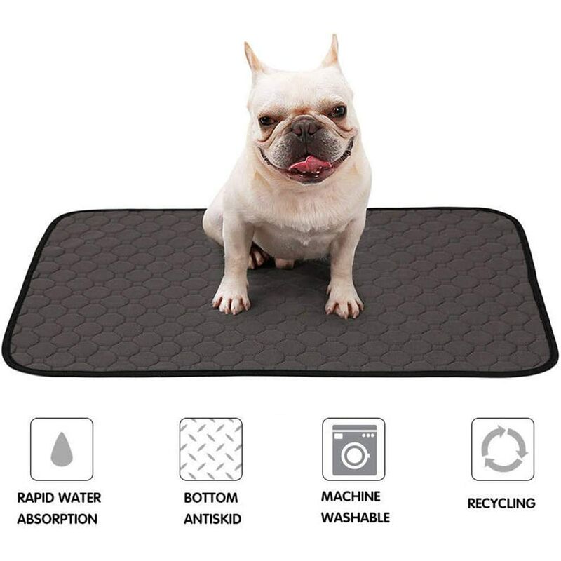 Coussin de dressage pour chiens, lavable, réutilisable, absorbant rapidement, coussin pour urine de chiot, coussin à langer avec dessous imperméable