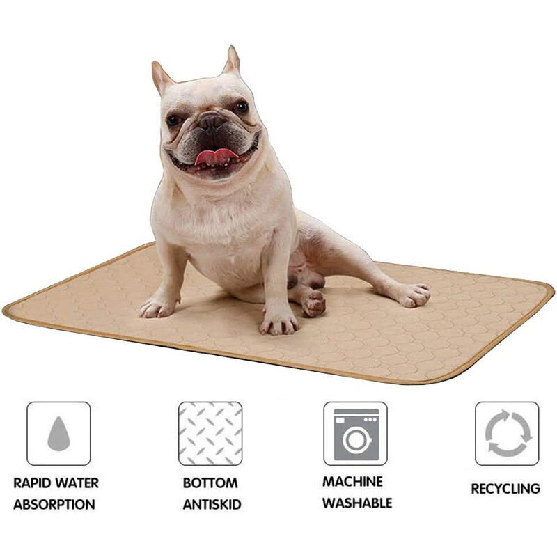 Coussin de dressage pour chiens, lavable, réutilisable, absorbant rapidement, coussin pour urine de chiot, matelas à langer avec dessous imperméable