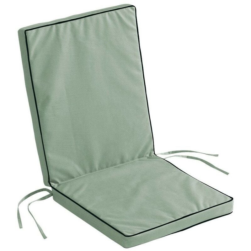 Douceur D'intérieur - Coussin de fauteuil 90x40 cm polyester uni waterproof Siesta - Vert