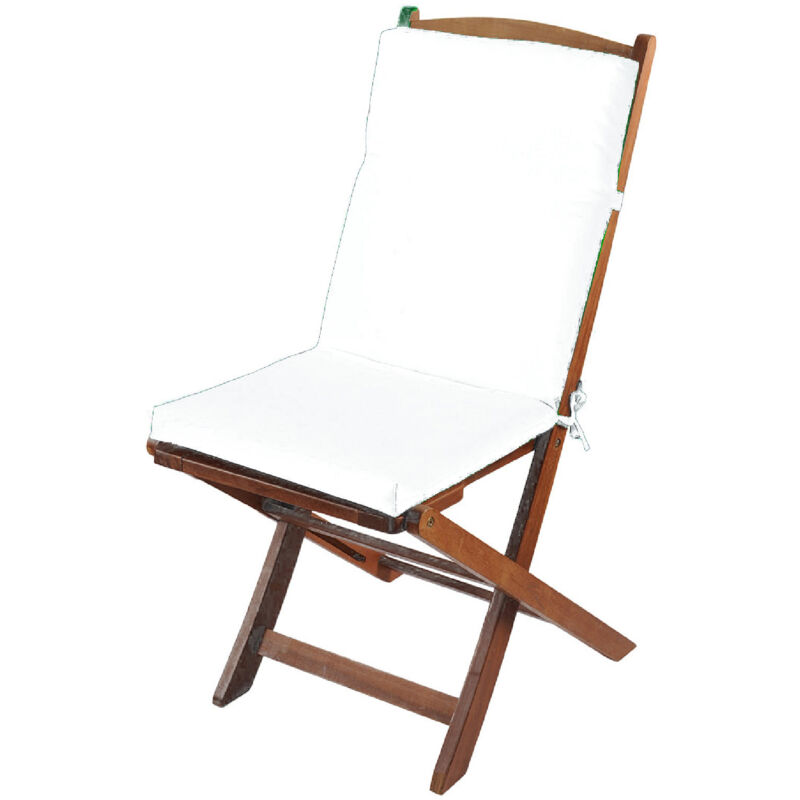 Coussin de fauteuil en toile outdoor Blanc 40x90 cm - Blanc