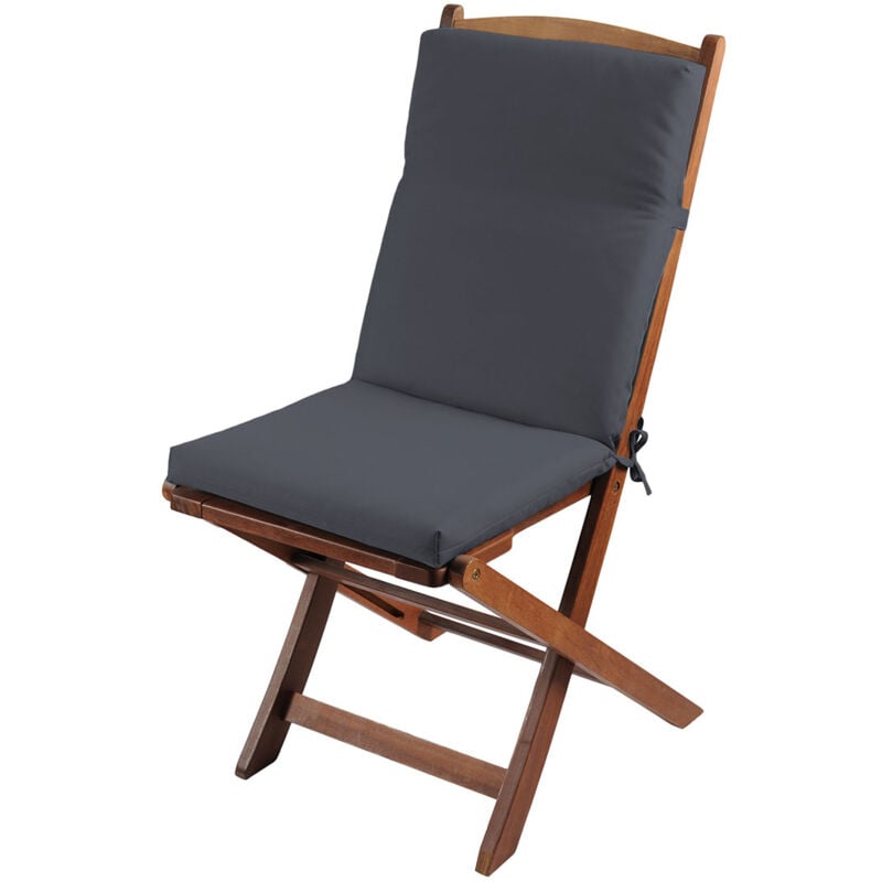 Coussin de fauteuil en toile outdoor Anthracite 40 x 90 cm - Anthracite