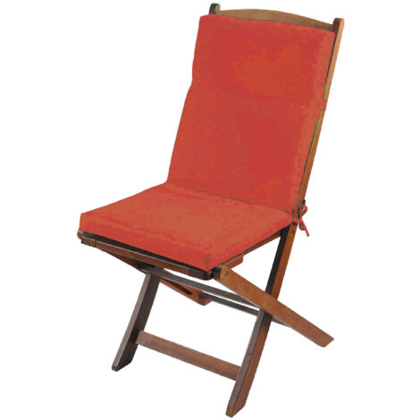 Coussin de fauteuil extérieur assise et dossier MINORQUE Terracotta 40x90 cm