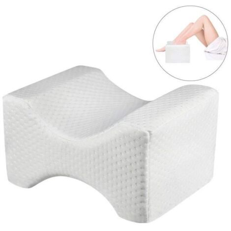 Coussin de Genoux à Mémoire de Forme, Oreiller de jambe,Genou Oreiller orthopédique pour douleur Sciatique, cale confortable