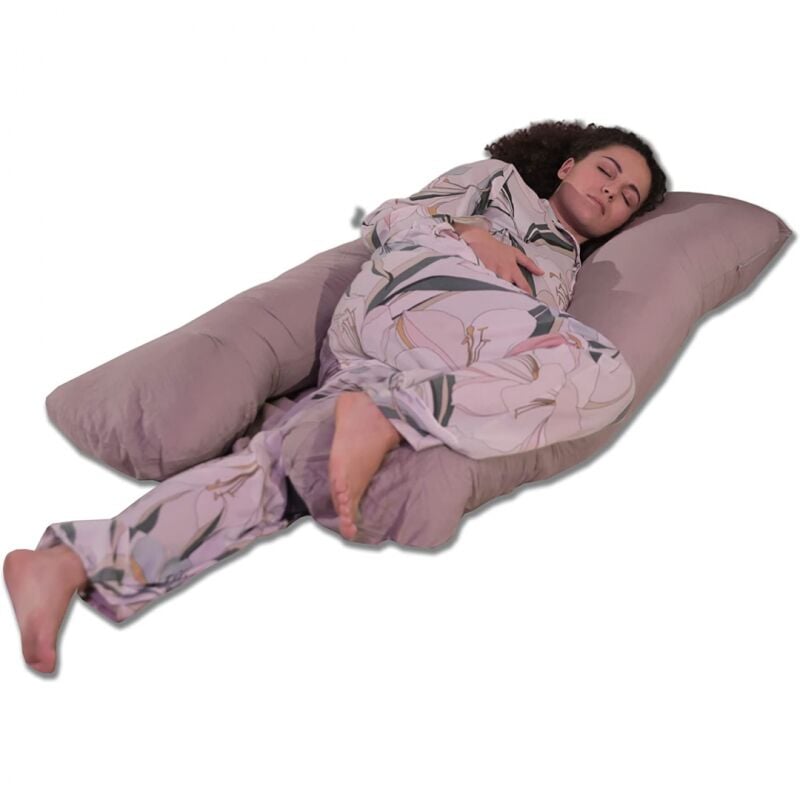 Bananair - Coussin de Grossesse Coton - 140x80 cm Gris