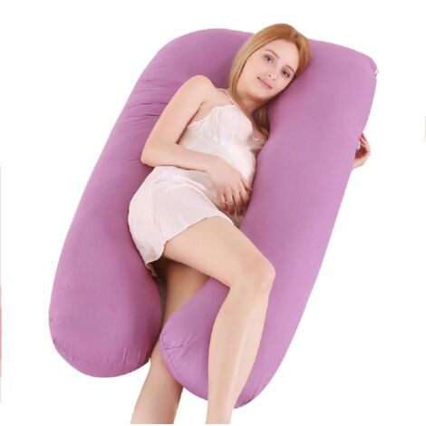 Coussin de grossesse et d'allaitement extra-large et confortable offrant soulagement et confort pendant la grossesse et l'allaitement. Livré avec un accessoire bonus gratuit. Idéal pour les nouvelles