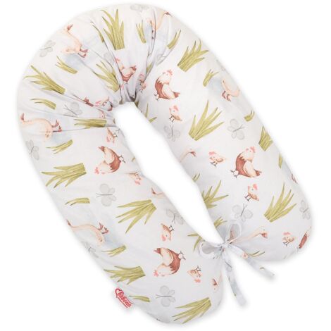 Coussin de grossesse plus long pour dormir avec housse amovible - À la campagne