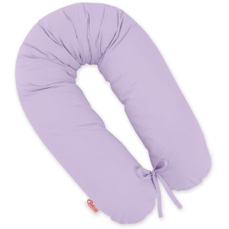 Coussin de grossesse plus long pour dormir avec housse amovible - Violet