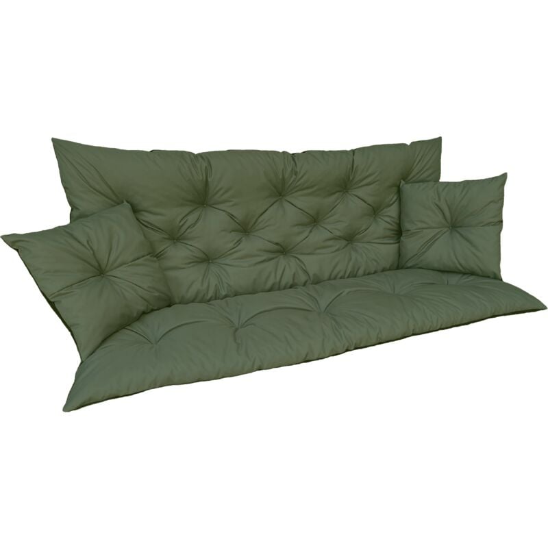 Coussin de jardin 180x60x50 +2P SET pour balançoire
