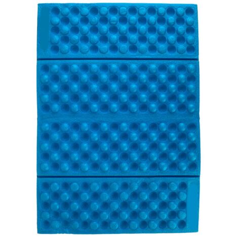 Coussin de jardin imperméable en mousse, tapis de sol pliable pour camping et extérieur (Bleu Noir)
