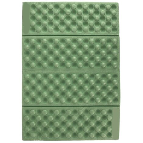 Coussin de jardin imperméable en mousse, tapis de sol pliable pour camping et extérieur (Vert+Noir)