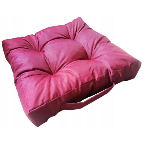 Coussin de jardin pour chaise imperméable bordeaux 40x40 cm
