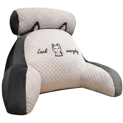 Coussin de lecture pour lit, soutien lombaire et dorsal, accoudoirs, coussin de siège, coussin de relaxation Pad-A-Grey
