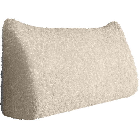 Coussin de lecture triangulaire 180x50 cm – Soutien dorsal en coton PP – Oreiller lombaire pour améliorer la posture – Cale dos décoratif – Vercart