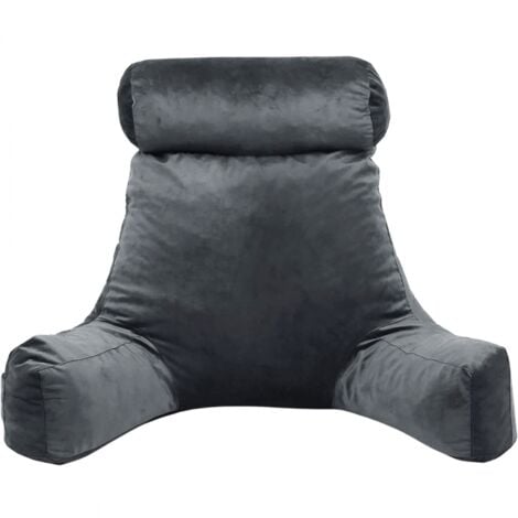 Coussin de lecture Velours - 65x80 cm Gris clair Bananair