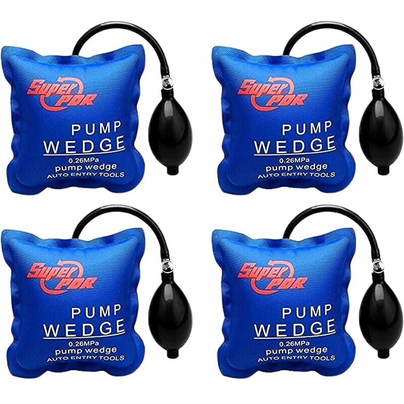Coussin de Levage Gonflable voiture, Bricolage Pump Wedge Chaque Pièce Peut Supporter 300 Kg Leve Meuble Charge Lourde Coussin De Levage (4 Pcs)
