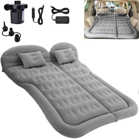 Coussin de lit de camping à coussin d'air SUV - Épaississement du lit d'air de voiture avec pompe à air électrique Matelas de couchage portable