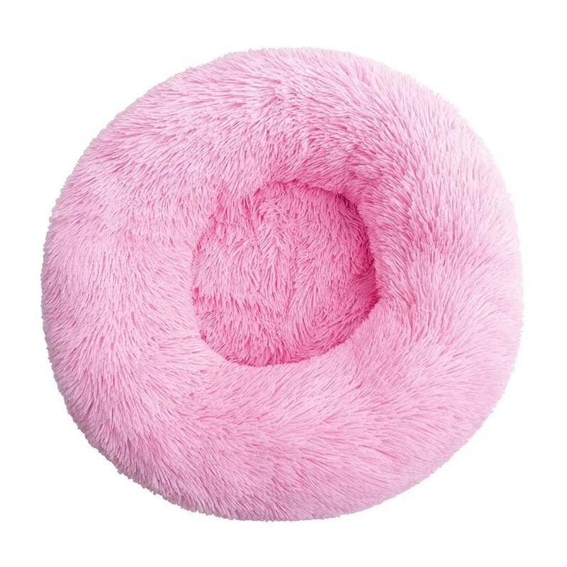 Coussin de Lit pour Chat Moelleux Doux Lavable pour Chats Chiens (Rose Vif, 40cm), Ensoleillé