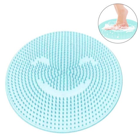 Coussin De Massage Du Dos En Silicone Paresseux Salle De Bain Lavage Tapis De Pied Brosse Exfoliante Pour Les Pieds Salle De Douche Tapis Antidérapants Avec Ventouse