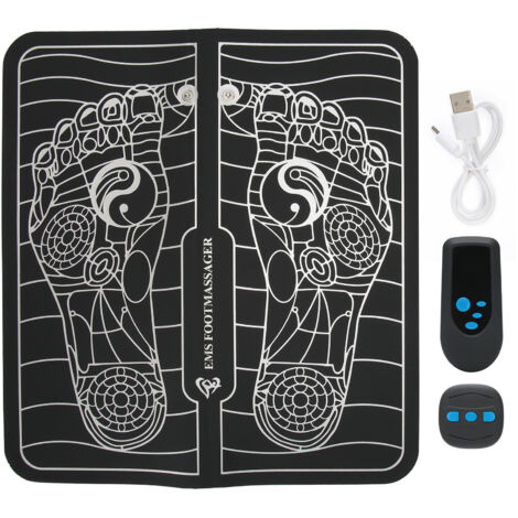 Coussin de Massage Électrique pour Pieds et Jambes avec Stimulation Musculaire
