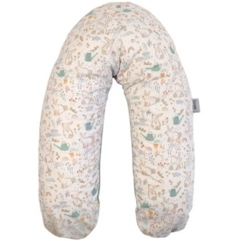 Coussin de maternité - TINEO - Vert sauge - Lapins